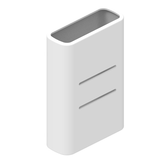 Soft silicon case for Xiaomi Power Bank 10000mAh PB1022ZM Pocket Version Mini 3 out 2 in Powerbank 10000 Portable Charger case: White