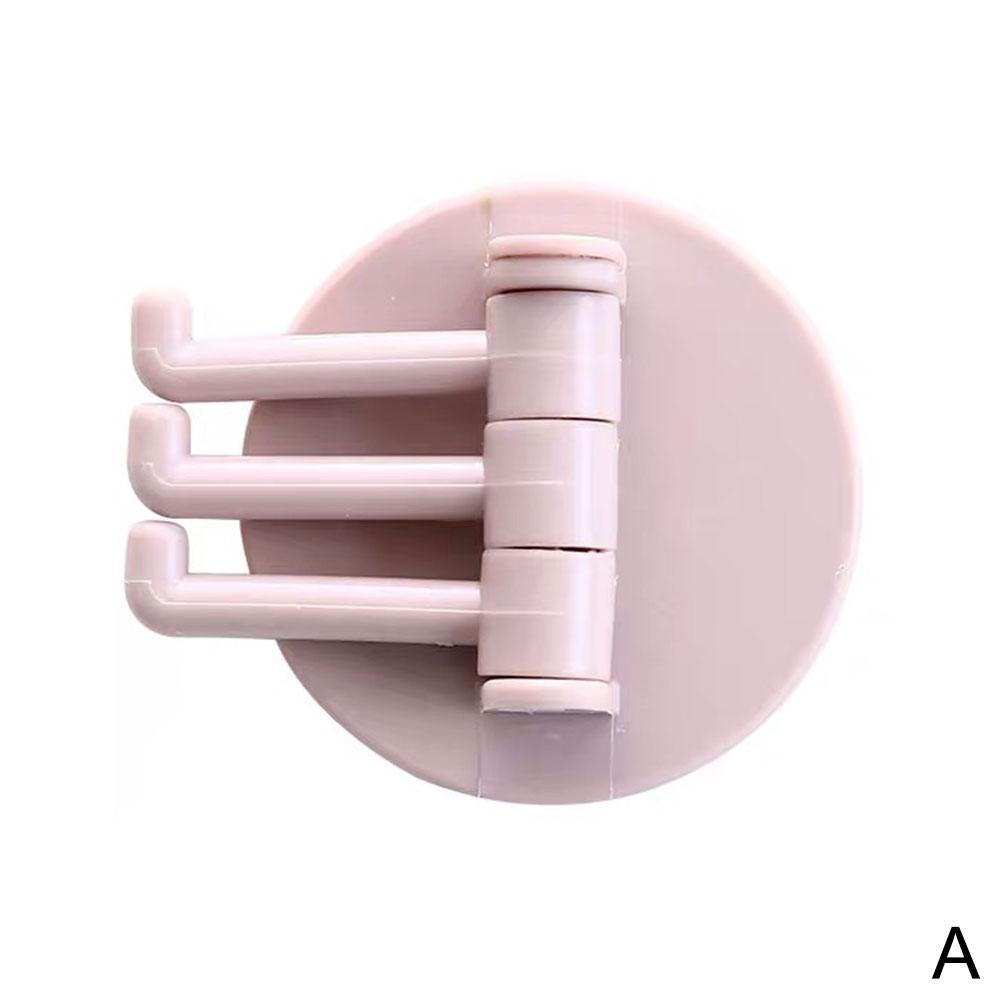 Draaibare Naadloze Zelfklevende Haak Sterke Lager Stok Haak Keuken Keuken Haken Benodigdheden Badkamer Hanger Muur B1W4: A