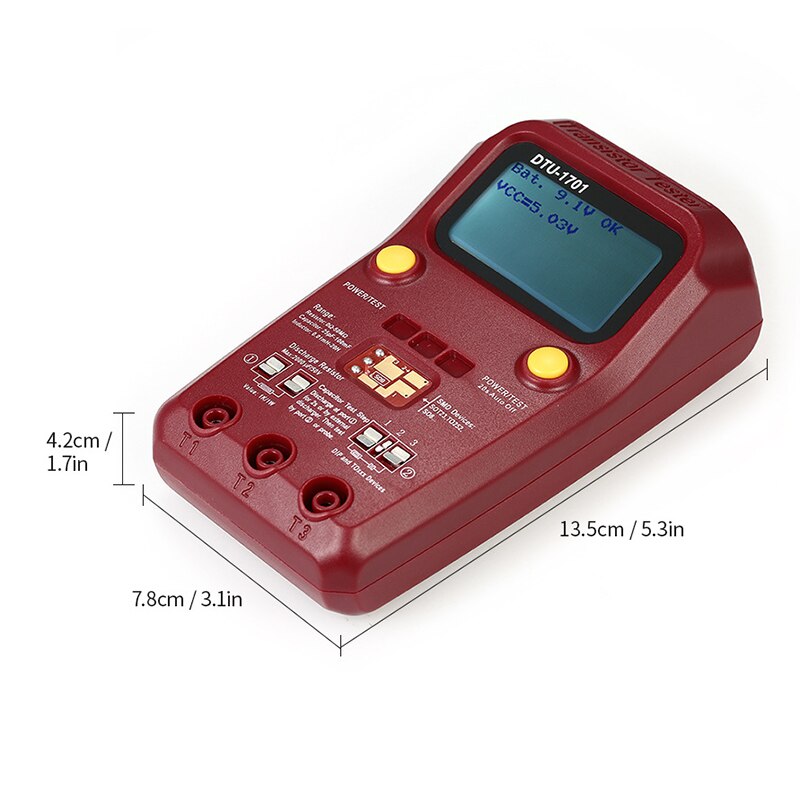 Digital Multimeter Transistor Tester Megger Insulation Tester Resistance Inductance Capacitance ESR Meter DTU-1701