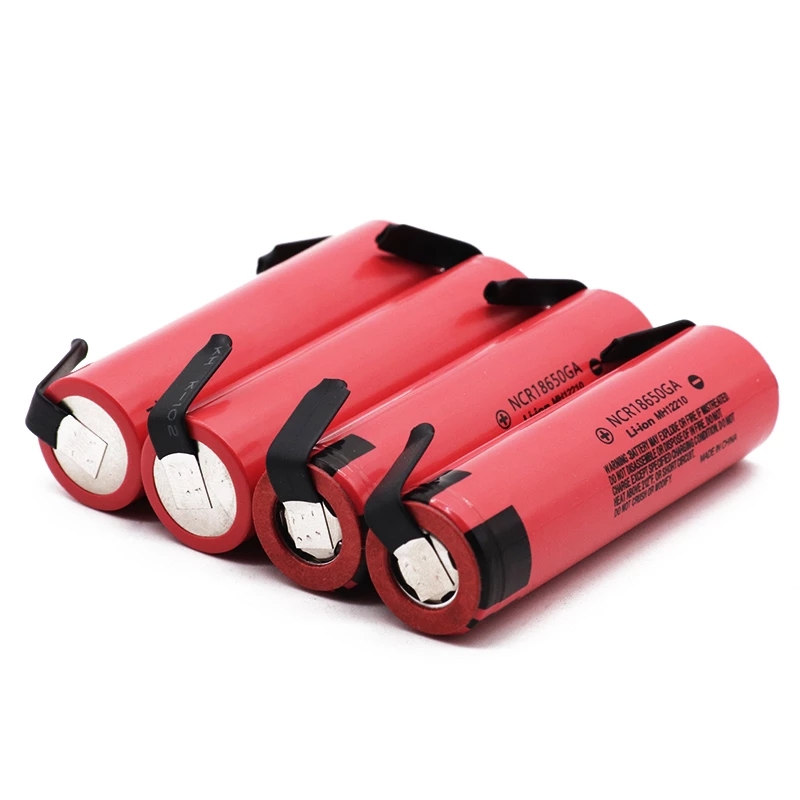 NCR 18650GA 20A discharge 3.7V 3500mAh 18650 Battery rechargeable battery for toy flashlight flat-top lithium battery+Nickel