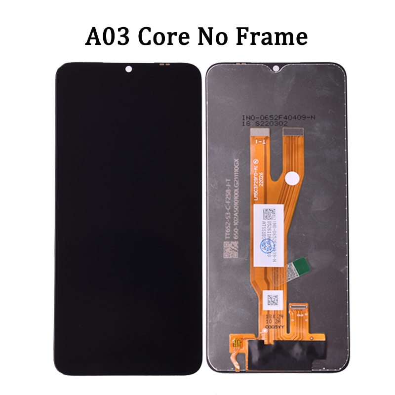 Pantalla LCD de 6,5 pulgadas para Samsung A03 Core A032 A032F con montaje de digitalizador con pantalla táctil SM-A032F/DS LCD: Negro