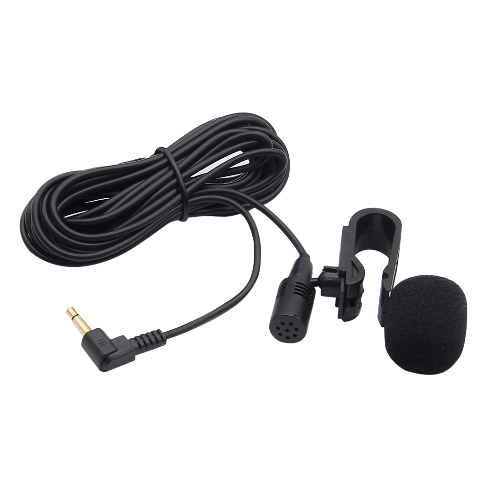 Mini Car Audio Mikrofon 3,5mm Clip Jack Stecker Mic Stereo Profis Wired Externes Mikrofon Für Auto DVD Radio 3m Lange