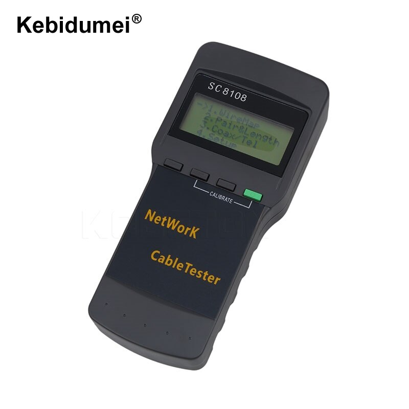 Kebidumei Draagbare SC8108 Lcd Draadloze Netwerk Tester Meter &amp; Lan Telefoon Kabel Tester &amp; Meter Met Lcd-scherm RJ45