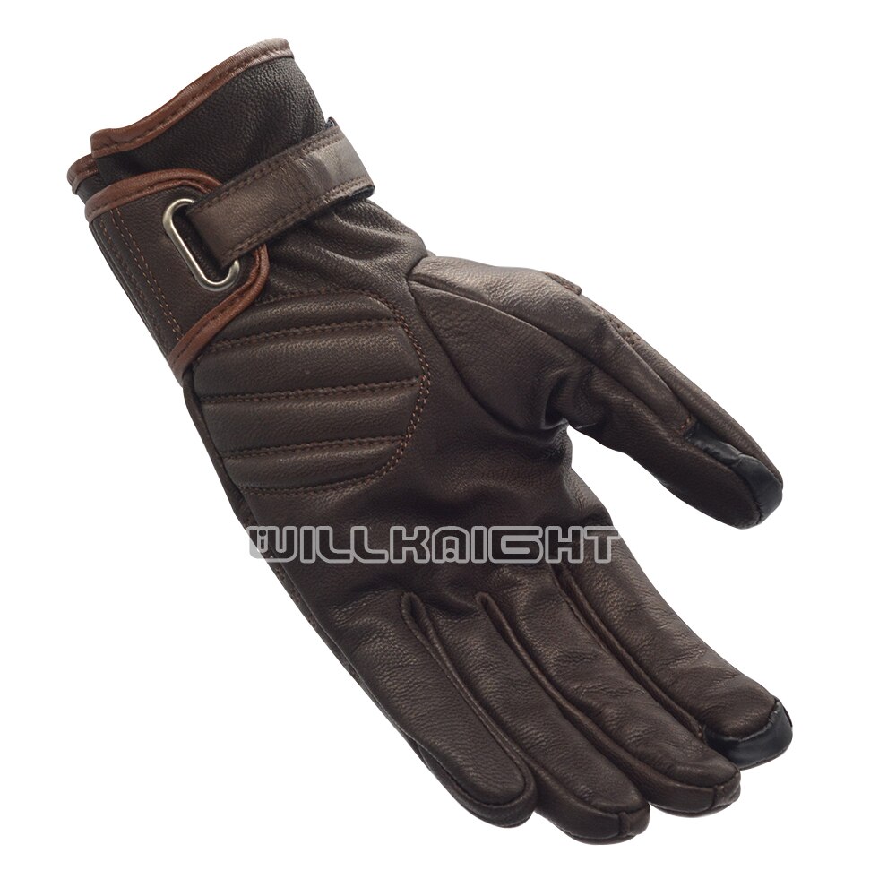 Motorbike MTB Bike Riding Gloves Abbey Road Retro Classic guantes luvas Touchscreen Mobile Phone Brown Gloves