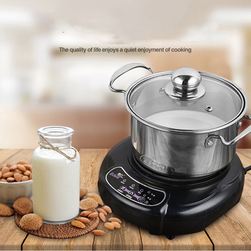 Household Electric Induction Cooker 2000W Waterproof Black Crystal panel hotpot cooktop stove electromagnetic pot oven