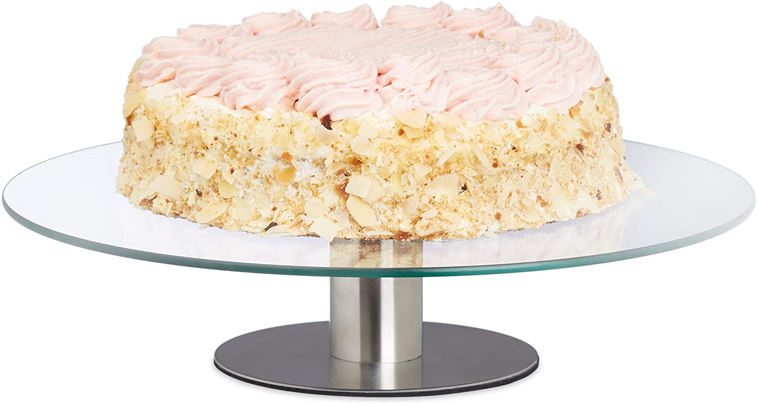 Drehbare Kuchenform, Stnder, Kuchendekoration, Kuchenplatte, 30cm, transparent