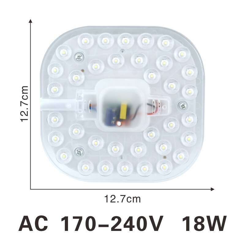 Led Plafond Lampen Module 12W 18W 24W 36W 2835SMD AC220V Led Licht Vervangen Plafond Lichtbron eenvoudige Installatie Indoor Verlichting: 18W / Cold white