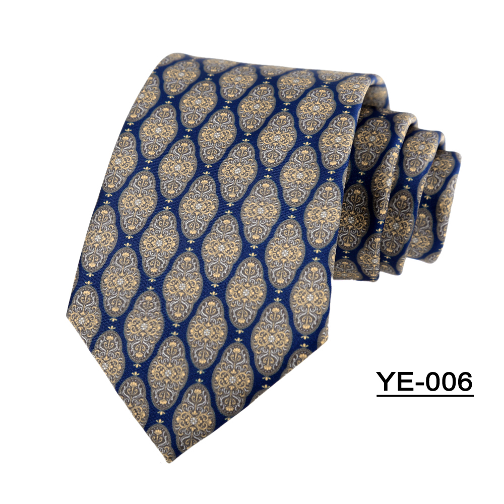 Corbata para hombre de 8CM, patrones de estampado, corbatas clásicas para hombre, novio, tacto manual, poliéster, Floral, accesorios de boda de negocios: Rojo