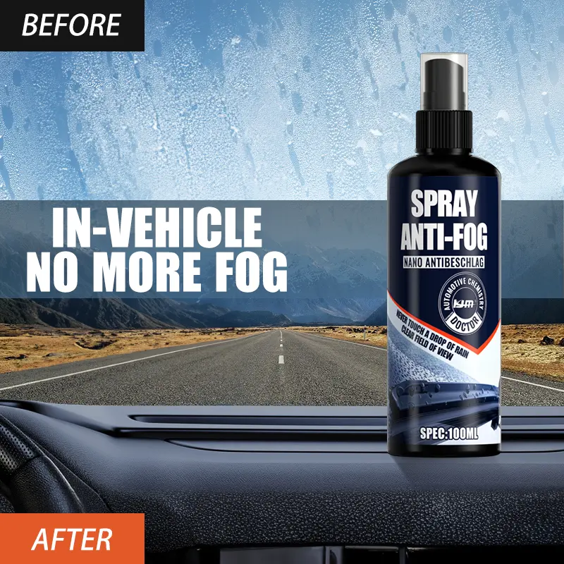 Anti-condens glasspray, transparante anti-condensmiddel voor autoruiten, helmen, windschermen en binnenruiten
