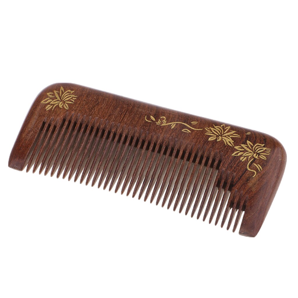 Hair Comb - Wood with Anti-Static & No Snag Handmade Brush for Beard, Head Hair, Mustache with in Box