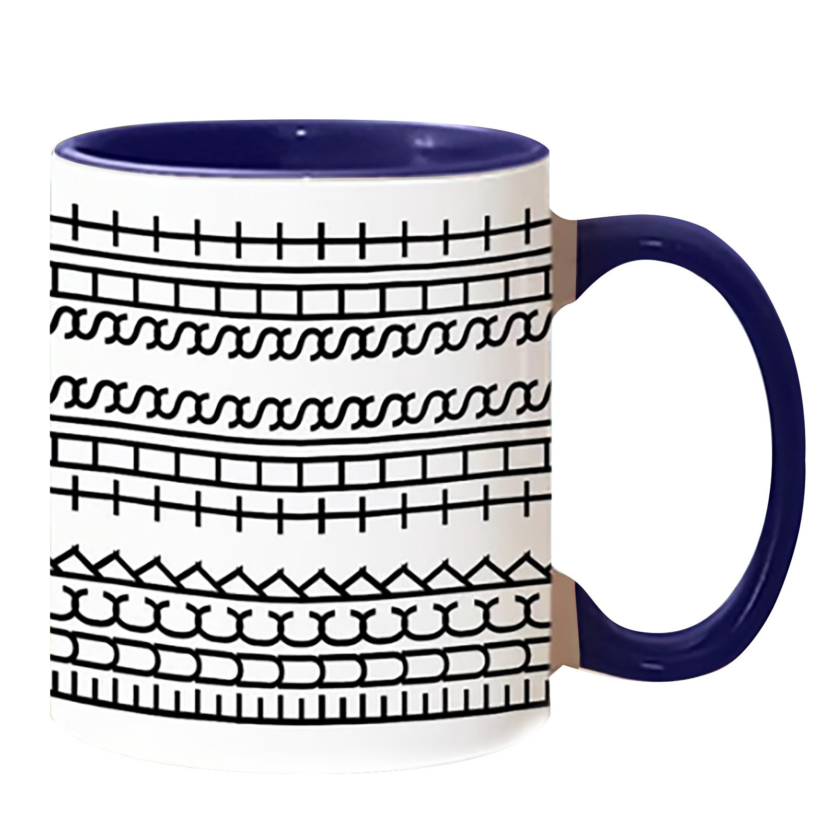 High-end Coffee Mugs Hiddens Message Mug Microwave-Safe Drinkware Ergonomic Handle Ceramic Kitchen Hidden Message Coffee 330ML: PURPLE