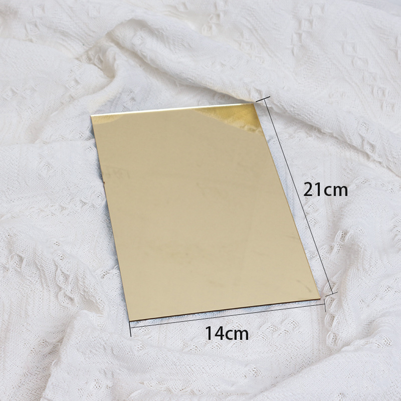 Acrylic Mirror Background for Photography Props Inverted Reflection Art Photo Reflective Jewelry Fotografia INS Shoot: ORANGE RED