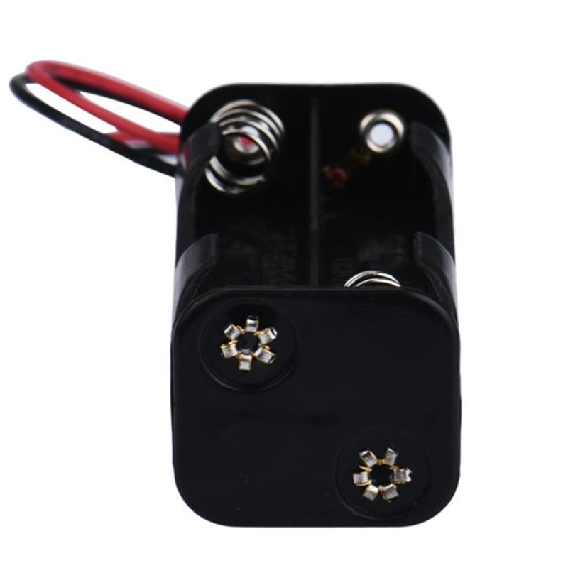 2-slot 4 x AAA Battery Back To Back Cassa Del Supporto Della Scatola di Immagazzinaggio Con Cavi di Legare 18650 fai da te di alimentazione banca della batteria holder box Back To Back