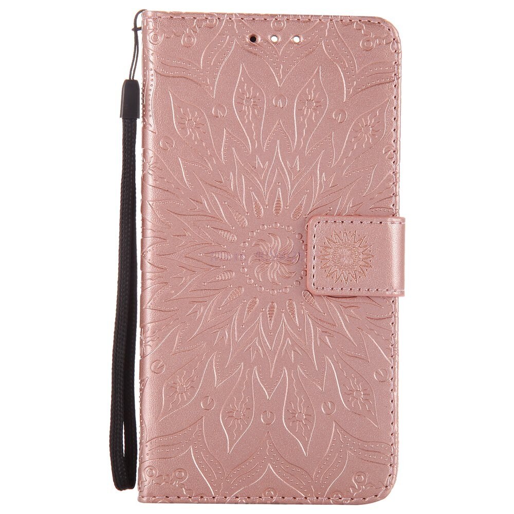 Case Cover Voor Samsung Galaxy J3 J 3 J320 J320F J320FN Portemonnee Flip Telefoon PU Lederen Coque SM-J320 SM-J320H SM-J320F/DS Capa: Rose gold