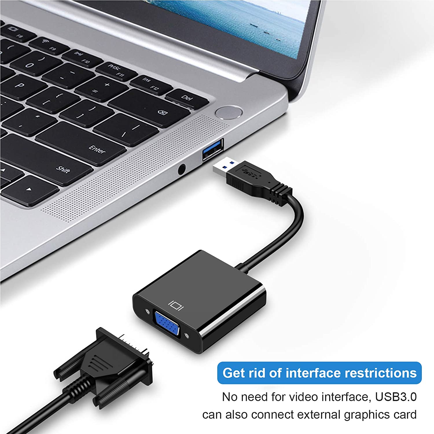 USB 3.0 2.0 to VGA USB to VGA HDMI Male-Female 1080P Adapter Converter
