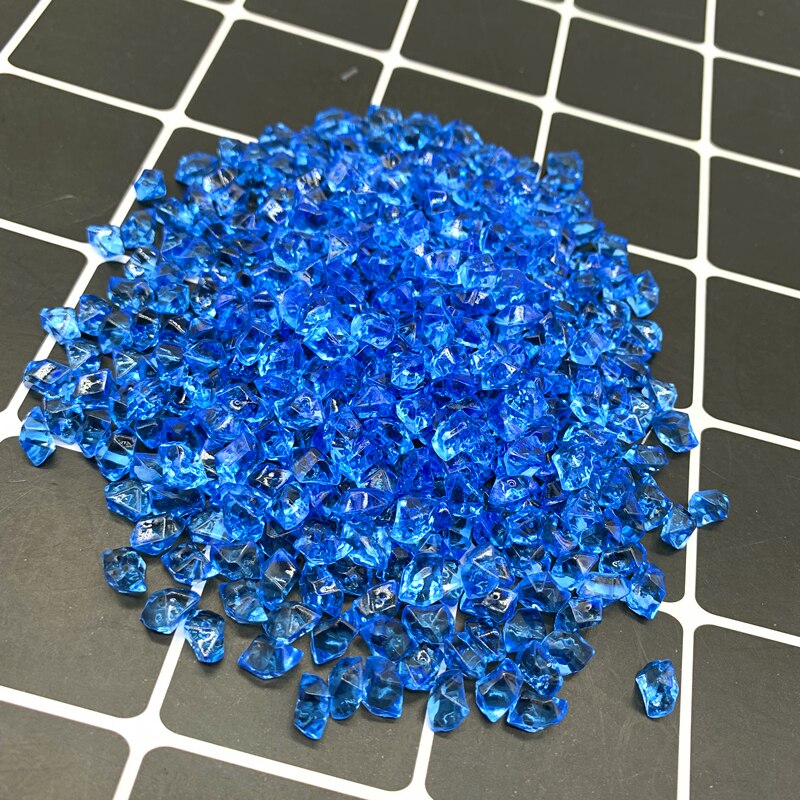200 Uds. De piedras acrílicas coloridas para acuario, cubitos de hielo de cristal, decoración, relleno de jarrón, guijarros, accesorios para pecera, decoración de joyería DIY