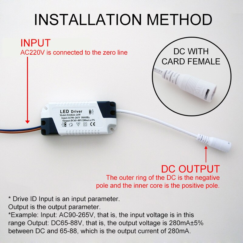 3W-24W AC85-265V Led Driver Lamp Driver Licht Transformator Input Voeding Adapter 240mA Stroom Voor Led spot Gloeilamp Chip