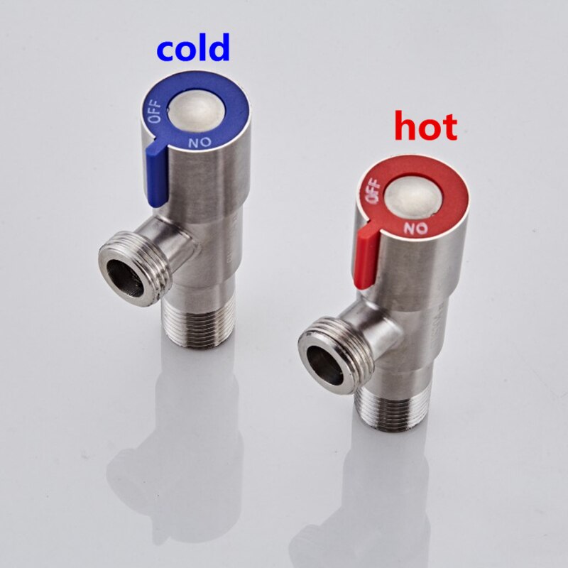 2pcs Angle Valves SUS304 stainless steel brushed finish filling valve Bathroom Accessories Angle Valve for Toilet Sink CL-160