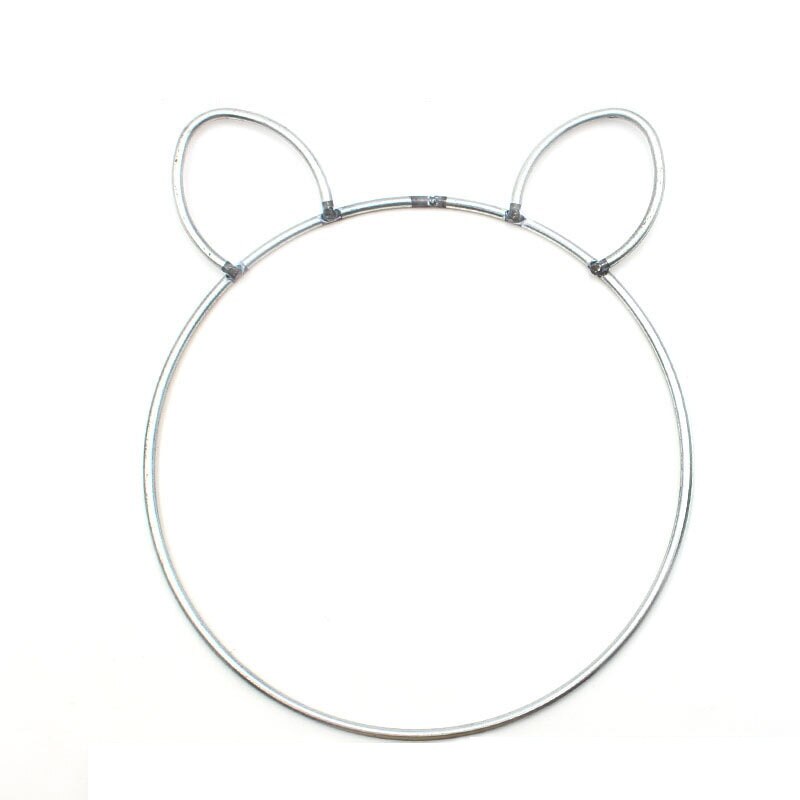 DIY metal dream catcher retro semi-circular shaped moon cat: Big cat head