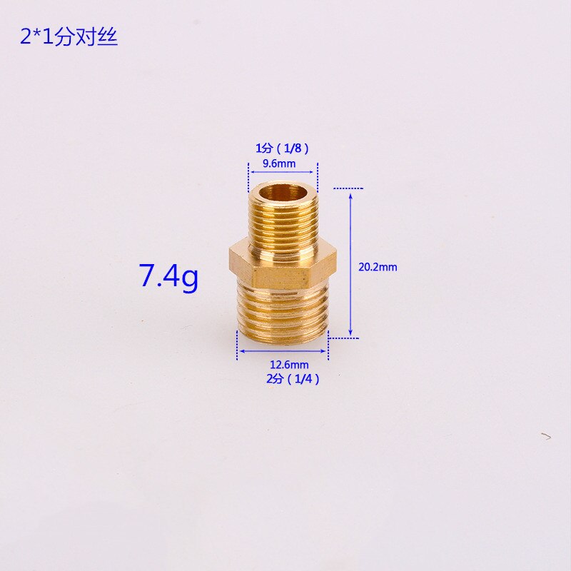 1/8 zoll 1/4 zoll 3/8 zoll 1/2 zoll männlichen gewinde Durcheinander Montage verhexen nippel anschluss BSP Außengewinde Stecker Schnell Adapter: 2X1