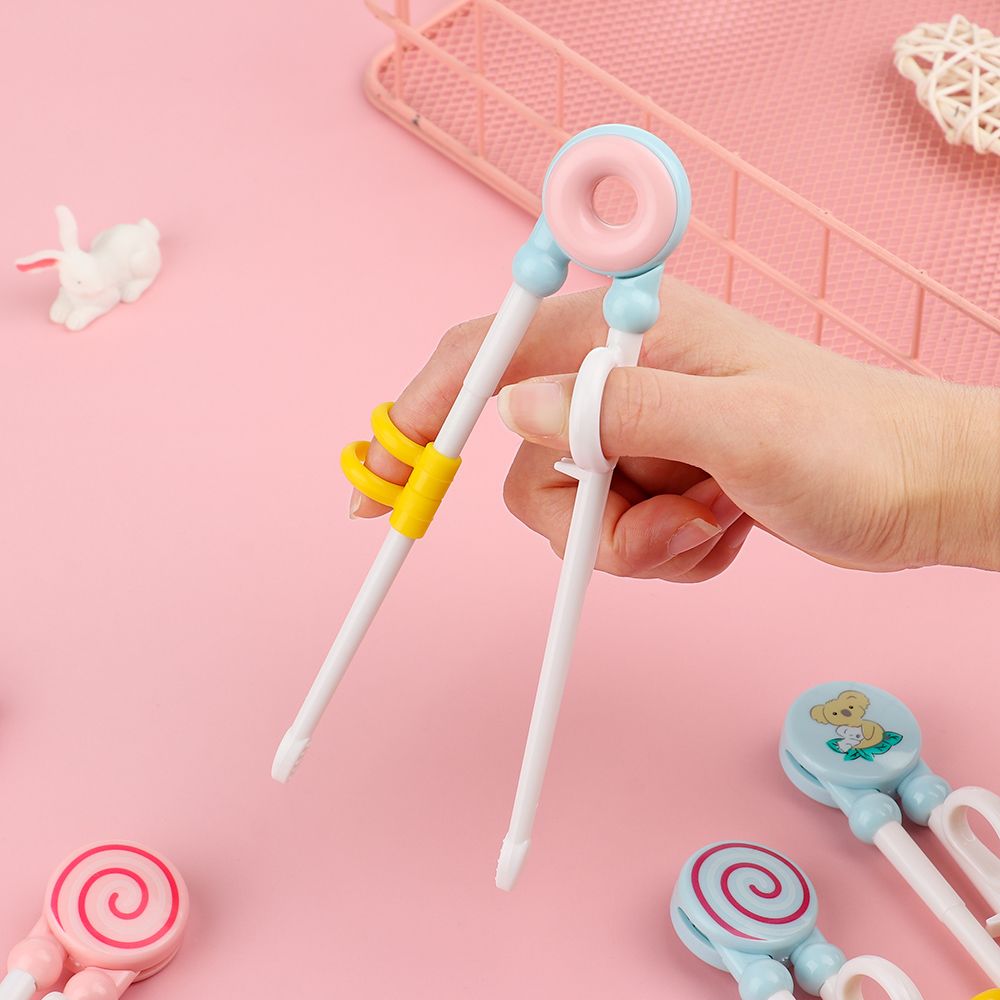 Baguettes de dessin animé pour enfants, 1 paire, pour apprendre à manger, à utiliser correctement