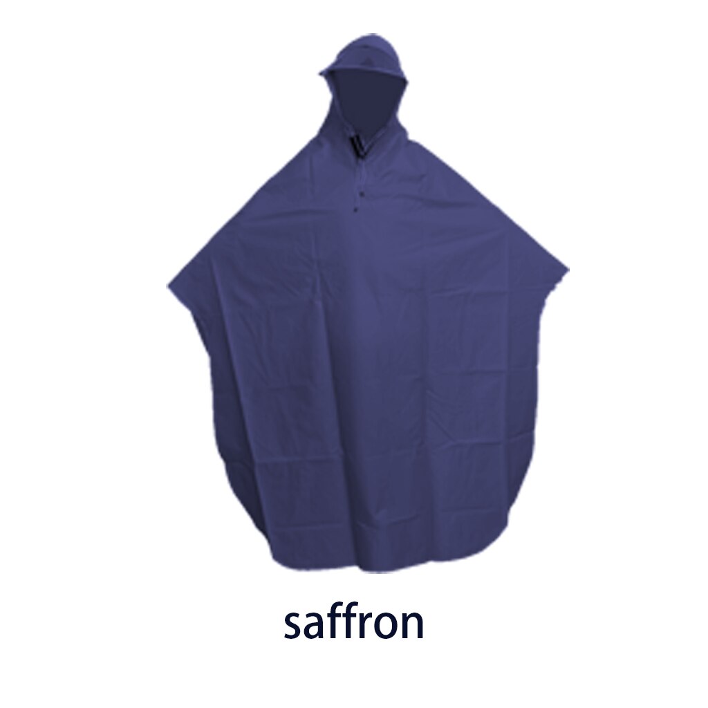 Men Women Cycling Bicycle Bike Raincoat Rain Cape Poncho Hooded Windproof Rain Coat Mobility Scooter Cover Rain Coat: saffron