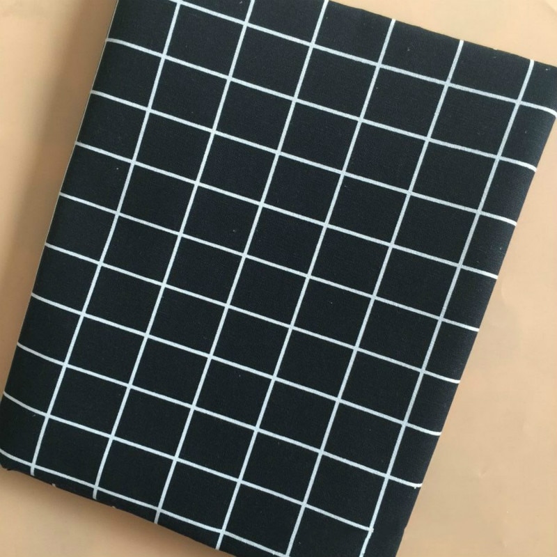 Geometric Patterns DIY Sewing Cotton and Linen Fabric for Patchwork Plaid Printed Cotton Linen Fabric Tablecloth Curtain Textile: E-Style / 50x150cm