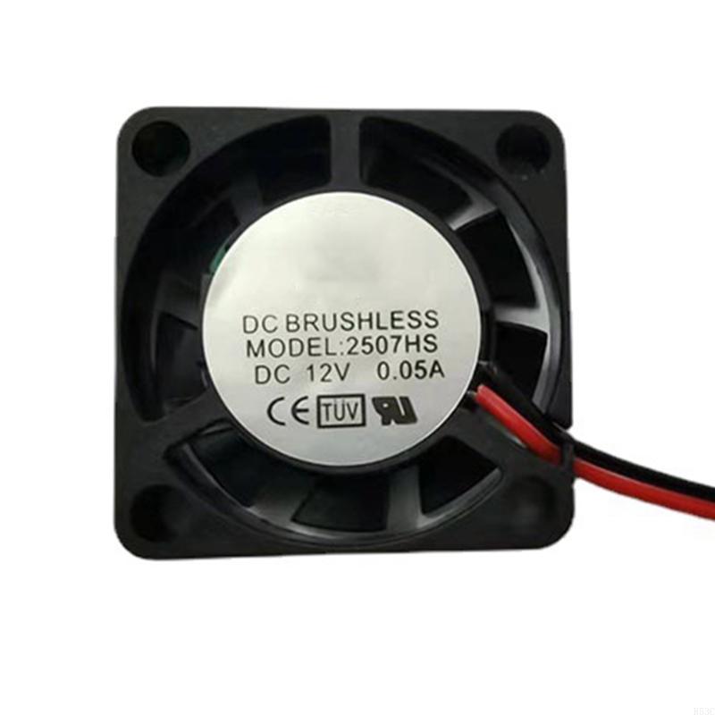 2507 Brushless Cooling Fan Cooling Fan Heatsink 5V/12V/24V Hydraulic Bearing Cooling Fan Good Heat Dissipation Radiator: Brown
