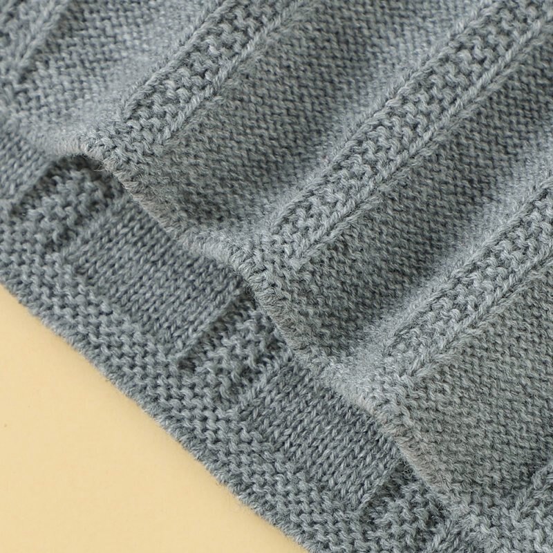 herbst Winter Warme freundlicher lässig zur Seite fahren Baby Mädchen Solide aufbringen Gestrickte Oberbekleidung Kleidung