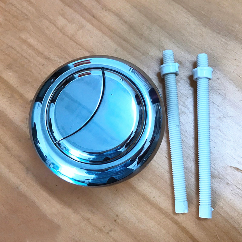 Bedieningsplaat VELA DUO – Dubbele Knop Voor Inbouwspoelbak, Wit, Voor Serie 199, Inclusief Bevestigingsmateriaal – SCHWAB