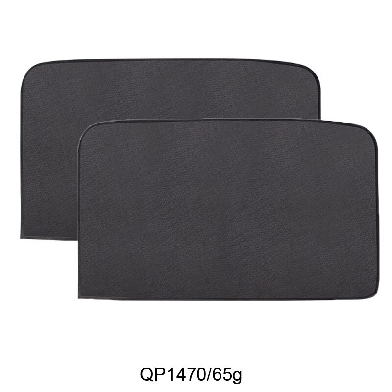 2 Pcs Poliéster Malha Magnética Parasole Auto Car Window Sombrinha Sombrinha Tamanho das Janelas Do Carro Universal Sun Sombra: 2 Pcs Back Square