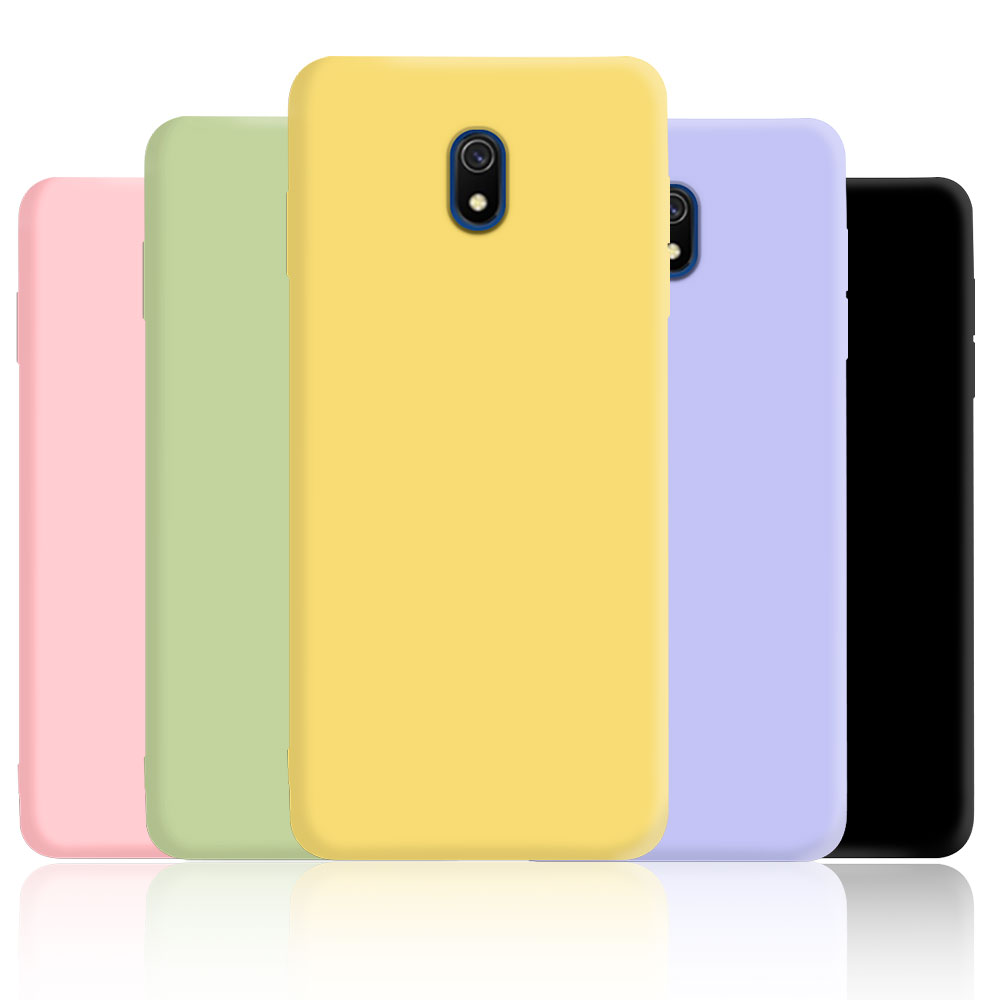 Pour Xiaomi Redmi 8A Coque arrière en Silicone liquide pour Xiaomi Redmi8A coques de téléphone pour Redmi 8A Fundas Coque
