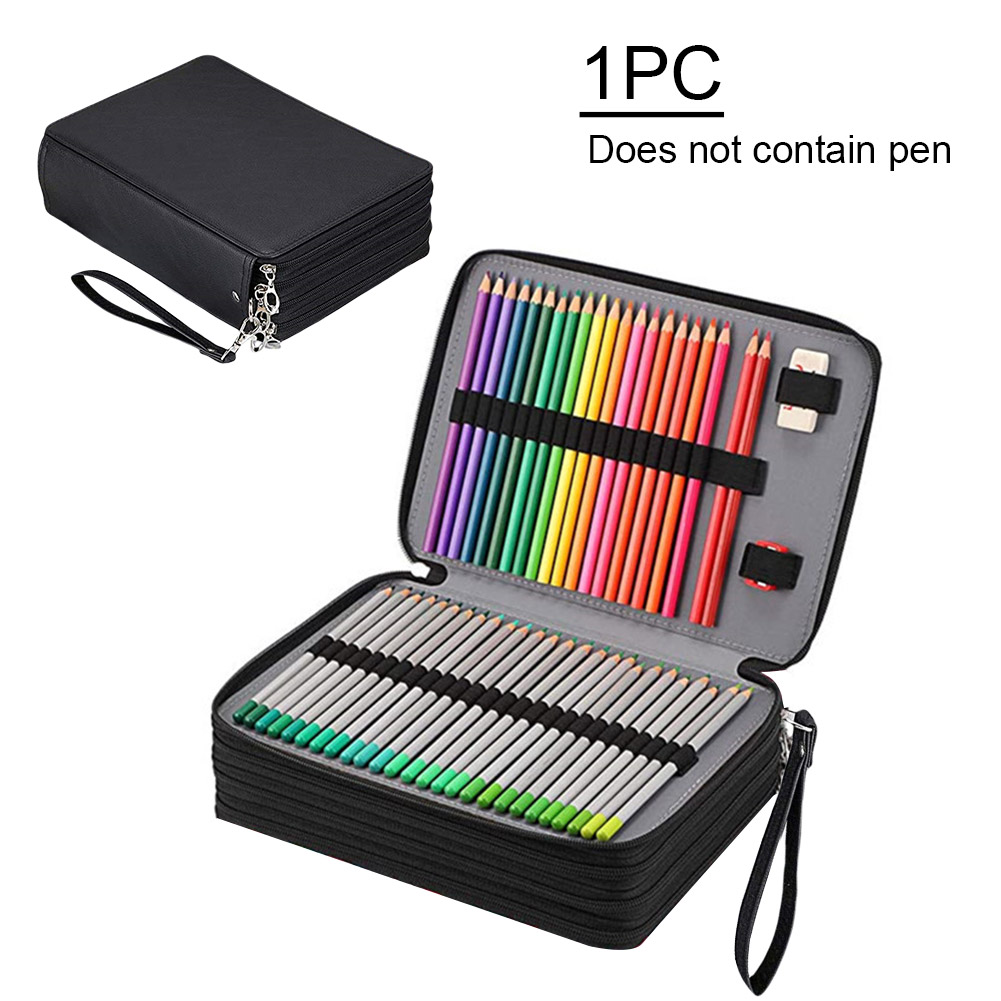 Shulaner 200 Slot PU Leather Colored Pencil Case Nigeria | Ubuy