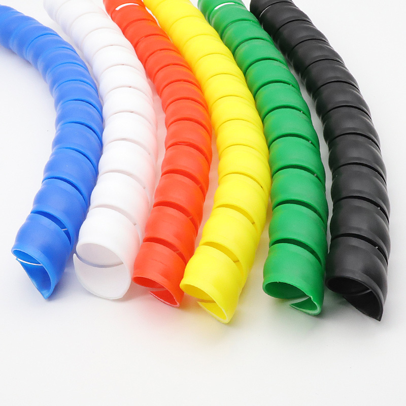 2M Lange 8/10/12mm Kabel Bescherming Hoes Spiraal Wond Flexibele Draad Organisator Isolatie Mouw Draad kronkelende Protector