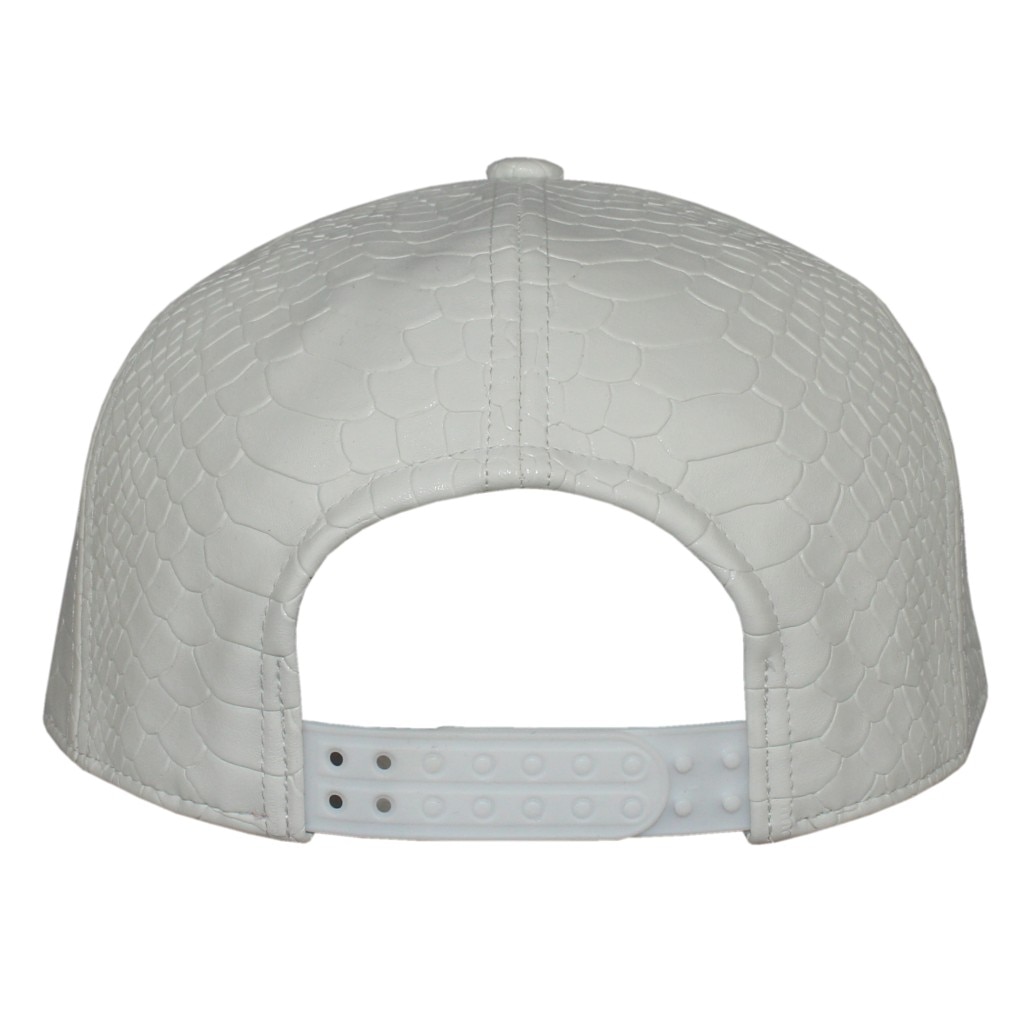 5 Panel White and 6 Panel Black Snapback PU Faux leather Structured Baseball Cap 60% Off Promotional Baseball Cap