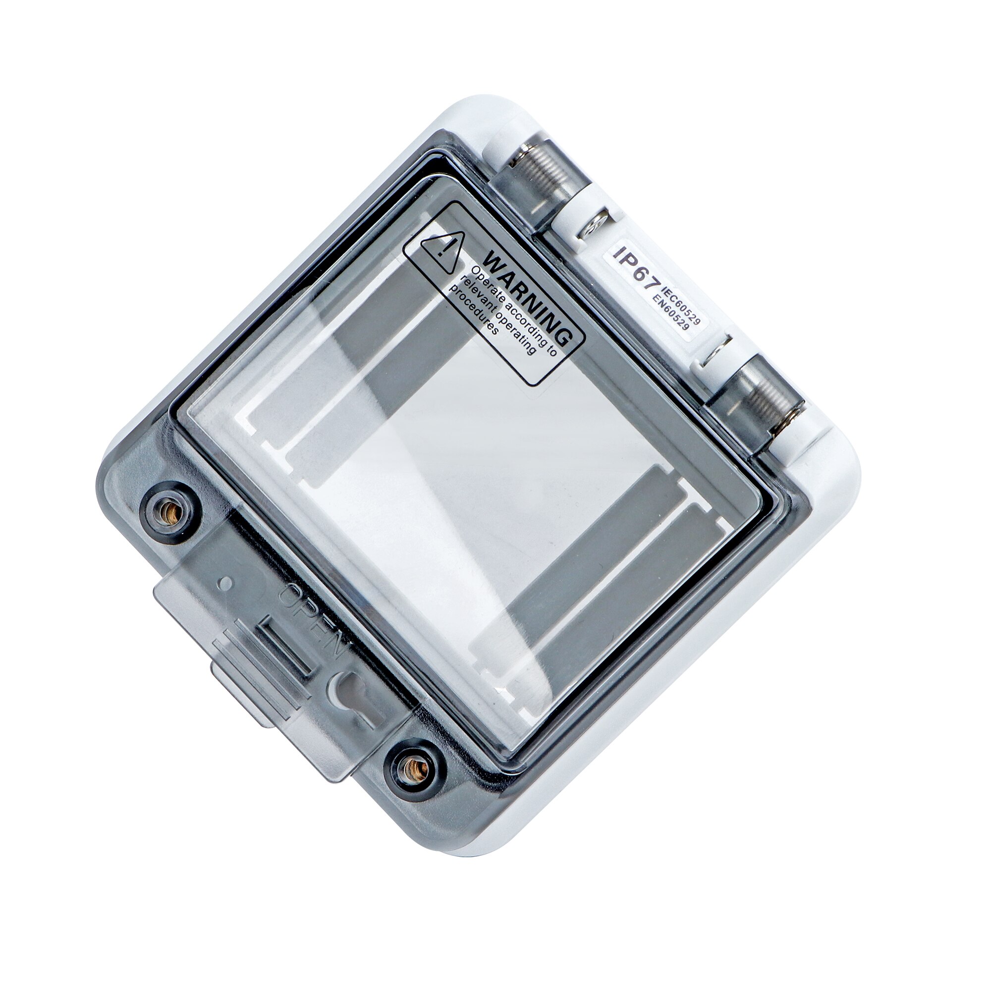 Transparent IP67 Waterproof Protective Window Cover Circuit Breaker Switch Box Protection Electric Junction Box Panel Cover