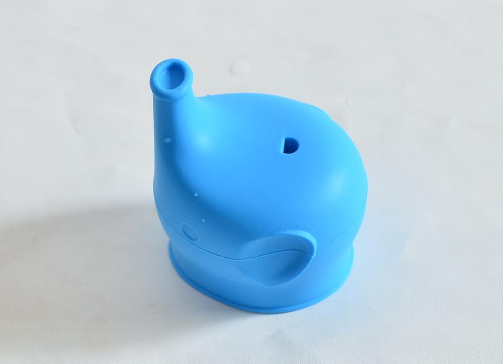 Couvercles en silicone fda pour biberons de bébé, biberons sans bpa, couvercles portables pour pailles pour #39: Bleu