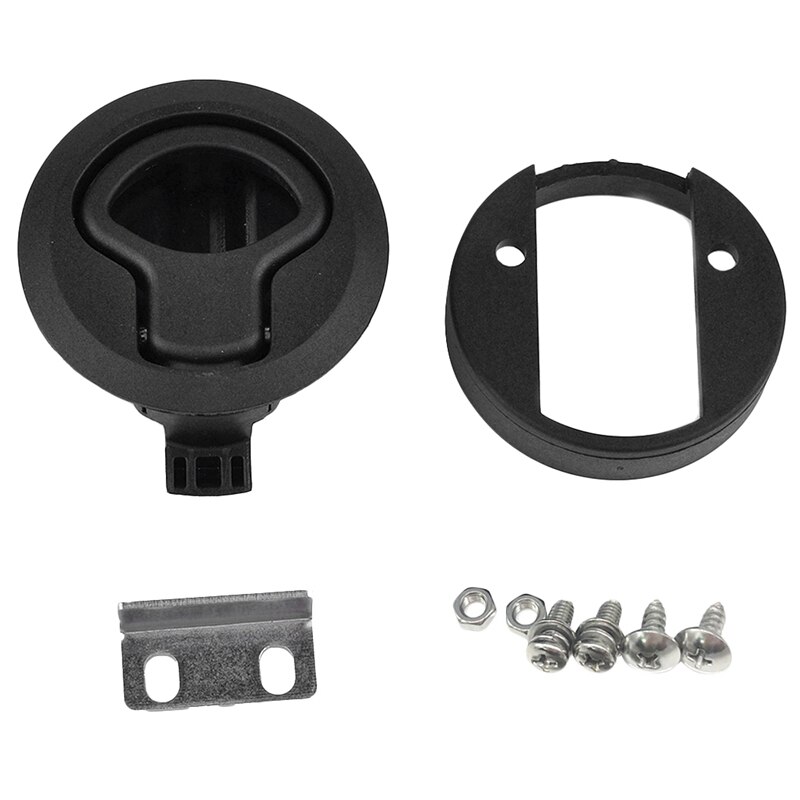 pestillo negro de 2 pulgadas para portón de barco estilo de bloqueo de puerta de 1/4 pulgadas para remolque RV: Default Title