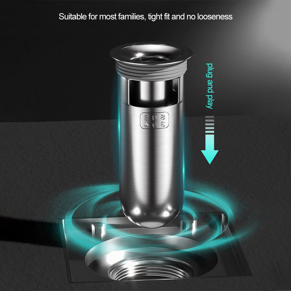 1pc Shower Floor Drain Backflow Preventer Sewer Anti Odor Drain Core 304 Stainless Steel Floor Drain Core Bathroom Drainer