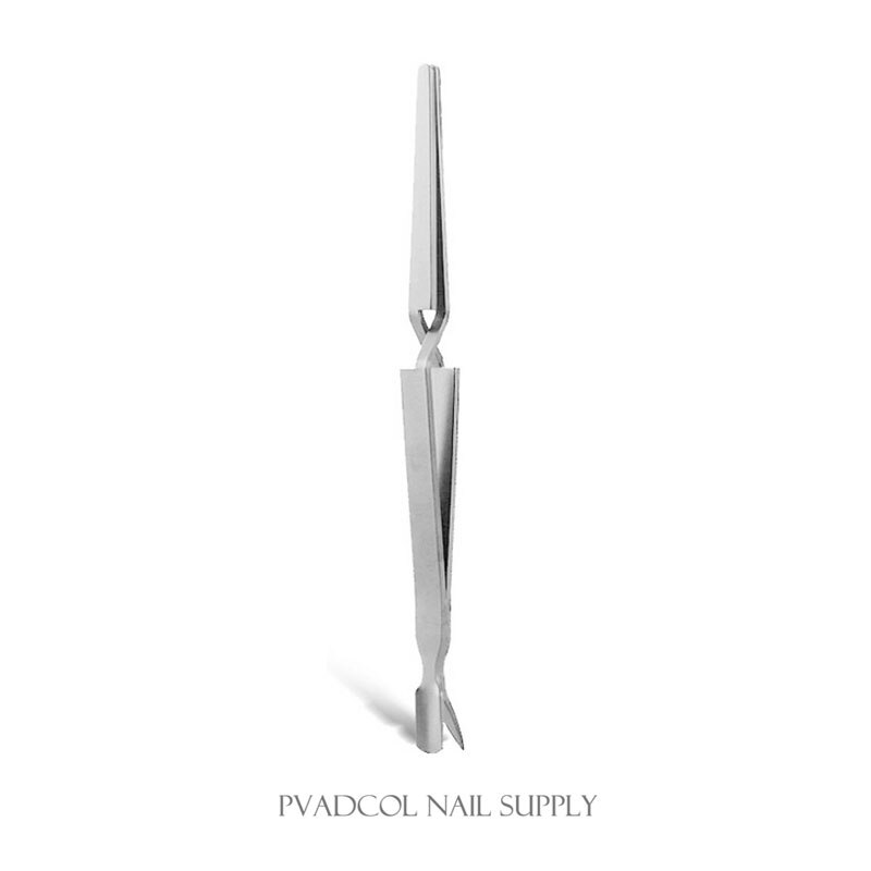 Titanium Nail C Curve Pinching Pusher Tool Multi Function Clamp Sculpted Acrylic Nails Pincher: Silver Pincher