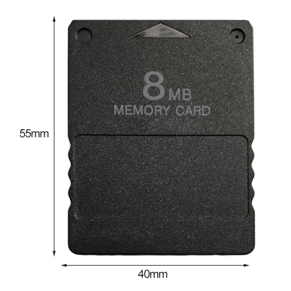 8MB Memory Card Memory Expansion Cards Suitable for Sony Playstation 2 PS2 Black 8MB Memory Card