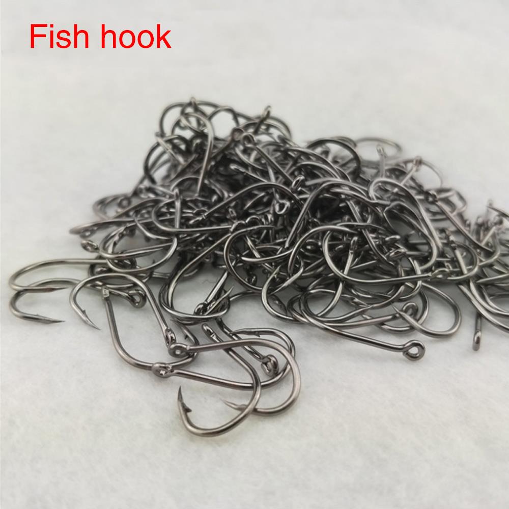 1000Pcs Bait Fishhooks Barbed Hook Fishing Sharpened Fishhook Jig Assorted