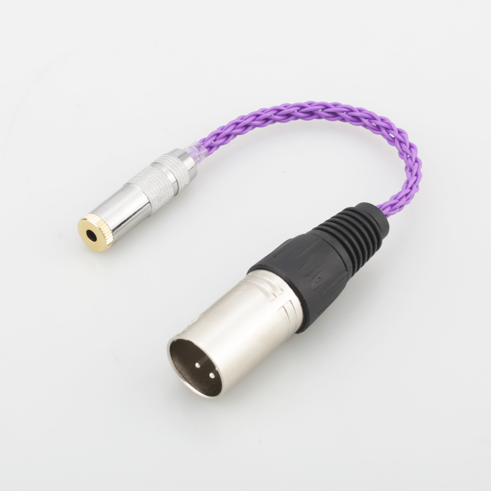 Audiocrast Hifi 4pin Gebalanceerde Xlr Male Naar 3.5Mm Stereo Vrouwelijke Audio Adapter Kabel 3.5Mm Naar Xlr Gebalanceerde kabel Connector