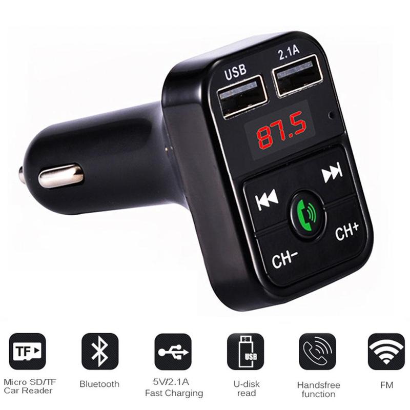 Handsfree Wireless Bluetooth FM Transmitter LCD MP3 USB MP3 Player FM Charger Player Modulator Auto F5E6