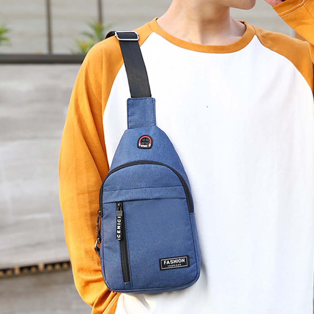Brysttaske skuldertasker usb opladning crossbody tasker tyveri skole sommer kort tur messengers taske #yj