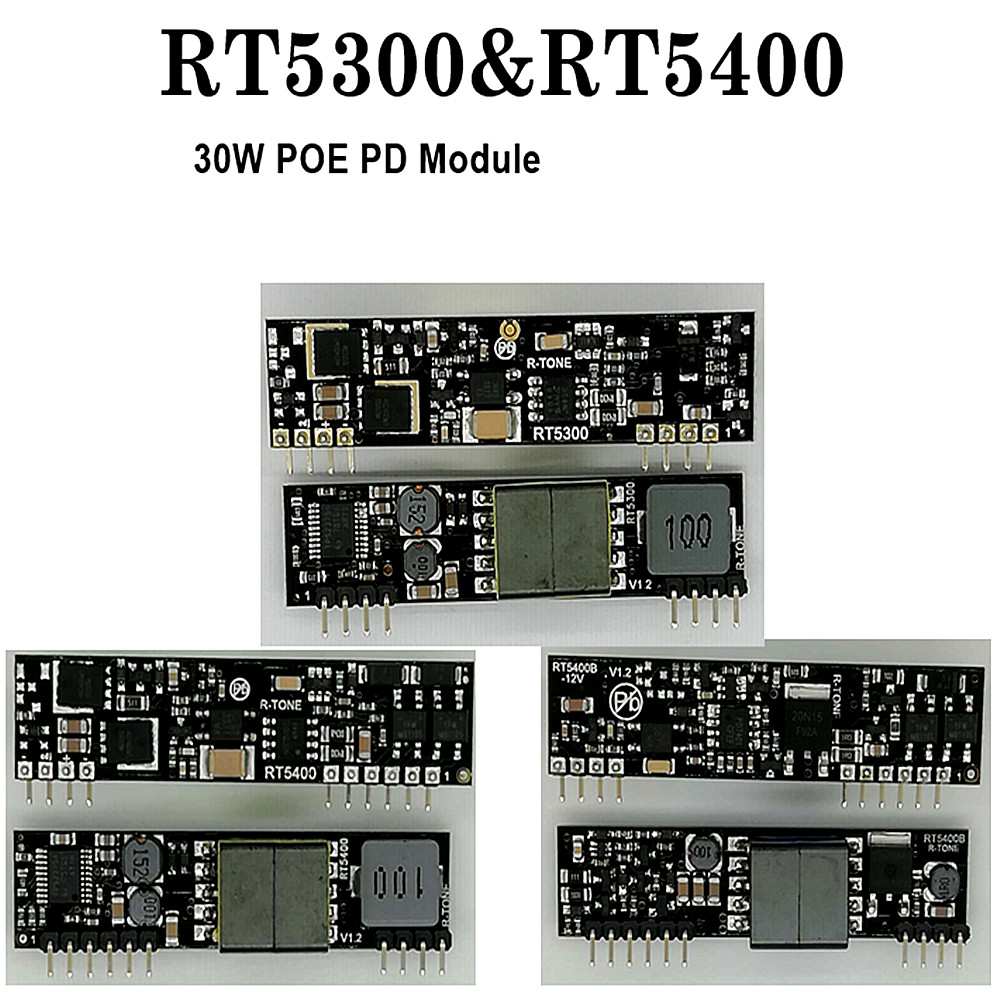 RT5400 RT5300 RT5300B RT5400B OP POE Module 30W 5 V/12 V/24 V