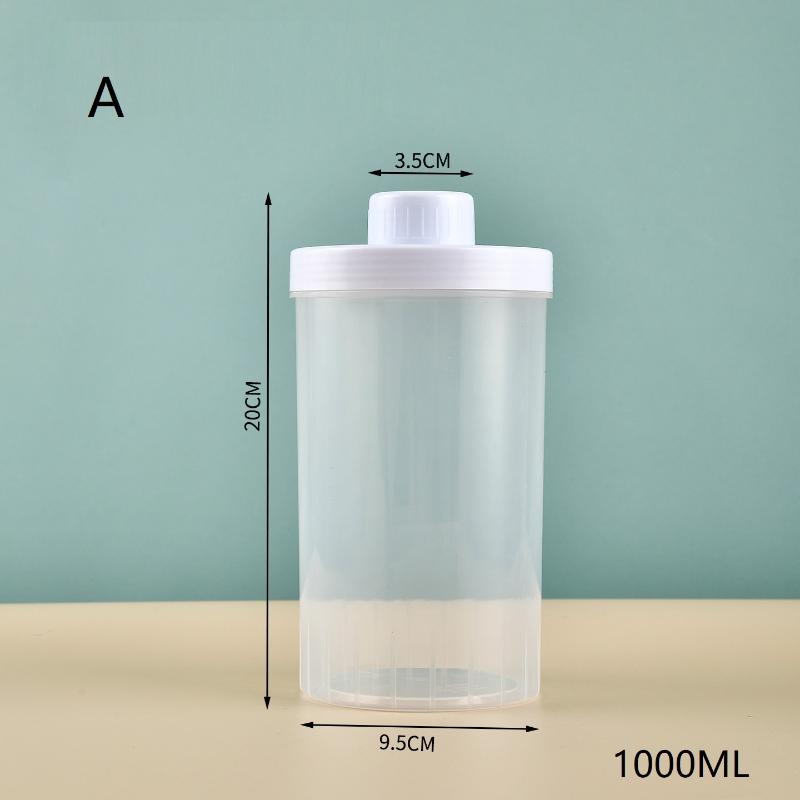 Siroopdispenser voor koffiebar Plastic siroop lege flessen Dispenserfles met deksel Keukencontainer Multifunctioneel: Lichtgrijs