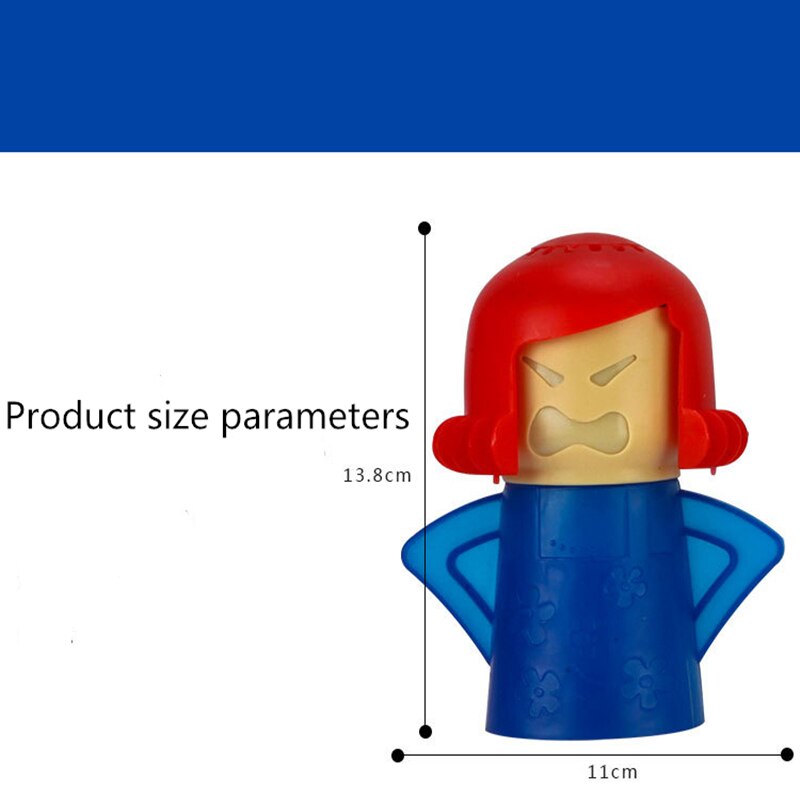 Pp Plastic Milieubescherming Cartoon Angry Mom Magnetron Schoonmaken Tool Magnetron Om Geur