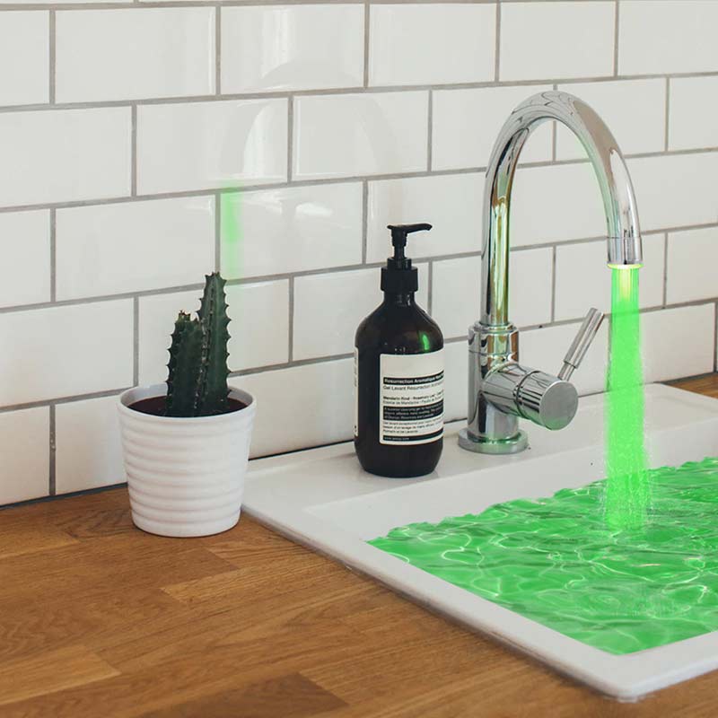 Kolorowy podświetlany kran doprowadziło 3 zmienia kolor w zależności od temperatury wody w kuchni łazienka prysznic robić mycia