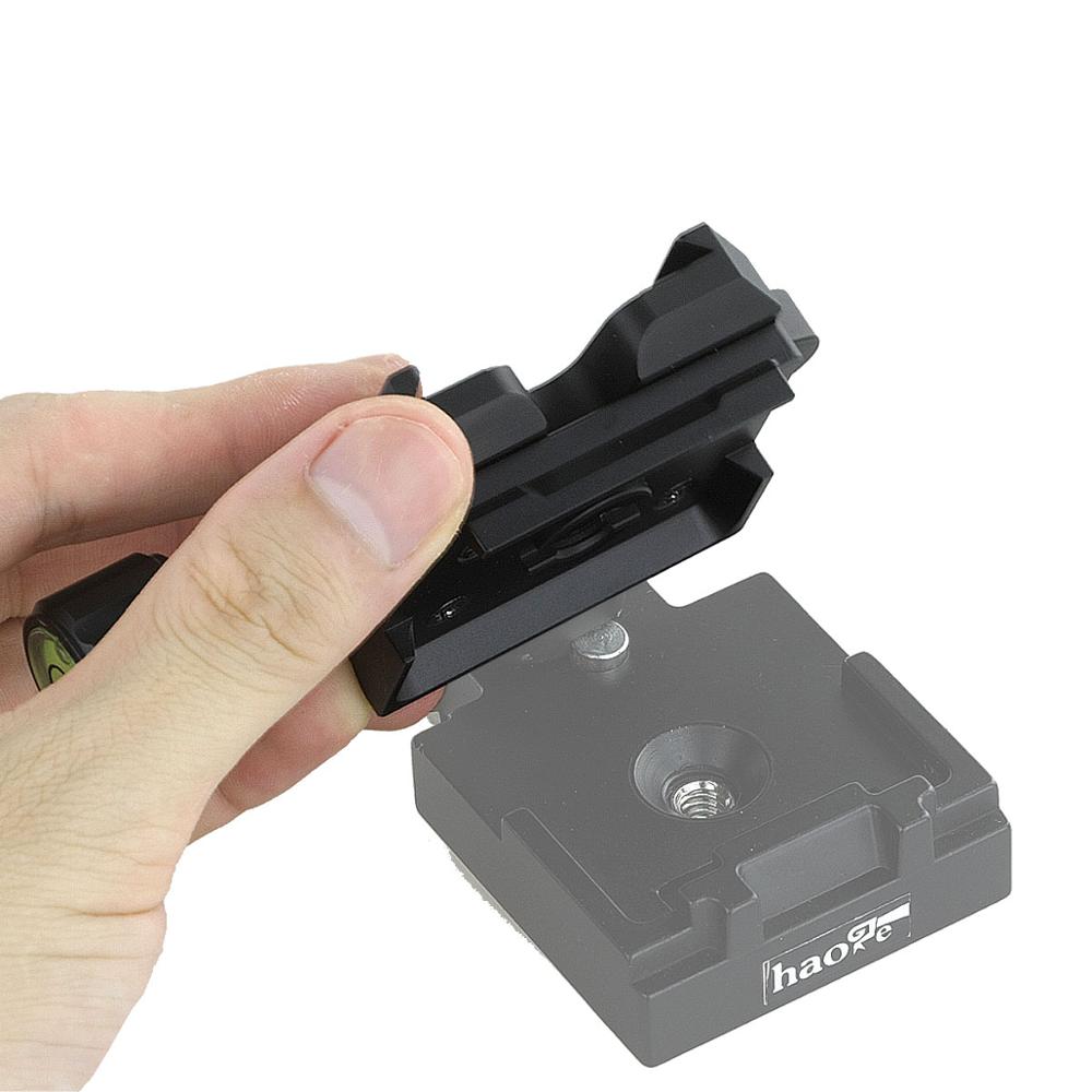 Haoge Quick Release QR Clamp Adapter Convertor for Manfrotto RC2 System to Arca-Swiss Compatible